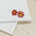 Matte Daisy Flower Stud Earrings Yellow Center 6 Colors view 10