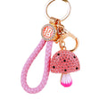 Jelly Crystal Mushroom Keychains with Fortune Cords and Loose Loops view 5