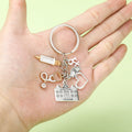 Medical Theme Alloy Keychains With Five Hanging Charm Styles view 1