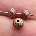 Three Finish Faceted Diamond Shaped Spacer Bead Metal Jewelry Making Component view 3