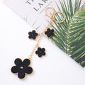 Enamel Five Petal Flower Keychain Metal Chain Bag Charm view 7