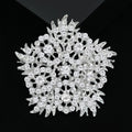 Clustered Crystal Flower Brooch In Silver Or Gold Tone view 3