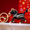 Black Floral-Horse