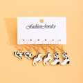 Six Pair Western Hat Horse and Boot Hook Earring Sets view 3