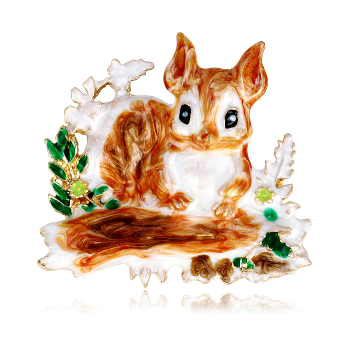 Rabbit Metal Brooch Pin for Jackets and Lapels Pictured Design