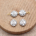 Spiral Round Metal Bead Components for Jewelry Making view 2