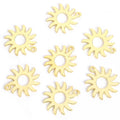 Polished Gold Silver Sunflower Alloy Charms in 2 Styles view 5