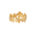 Layered Flower Branch Open Cuff Bracelet in Two Finishes view 5