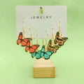 Metal Hook Earring Sets In Butterfly, Ribbon And Halloween Styles view 3