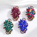 Flower Crystal Six Designs Metal Brooch Pin 3.9 x 5.9 cm view 5