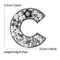 Pearl Floral Letter C Brooch Decorative Metal Pin For Jackets And Lapels view 5