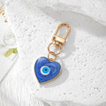 Pink and Blue Evil Eye Heart and Hamsa Clip Charms view 5