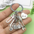 Silver Tone Metal Keychains With Tool Charms in 5 Styles view 2