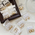 Random Assorted Stainless Steel Hoop and Drop Earrings by Pair view 1