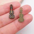 Gold-Tone Musical Instrument Metal Charms with 26 Listed Options view 11