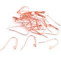 Long Kidney Wire Earring Hooks in Three Metal Finishes view 4