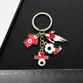 Soccer Ball Shoe Jersey and Trophy Charm Keychain with Metal Hardware view 4