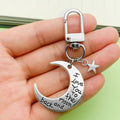 Celestial Charm Keychains Featuring Love Moon Clip Across 15 Pictured Variations view 1