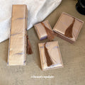 Gold Feather Fabric Jewelry Storage Boxes Four Sizes view 3