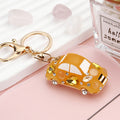 Jeweled Rounded Car Keychains in Seven Colors with Braided Loop Options view 10
