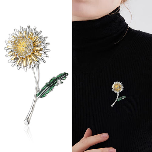 Angled close view showing the brooch surface details