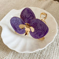 Gold Enamel Flower Open Cuff Bracelets Eleven Color Styles view 9