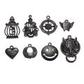 Black Symbol and Motif Pendant Charms in Eight Designs view 5