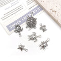 Antique Silver Turtle Metal Charms with 7 Listed Options view 4