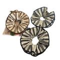 Oversized Fabric Stripe Scrunchie Hair Tie 3 Colors view 5