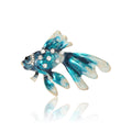 Enamel Goldfish Brooch In 2 Styles With Enamel And Crystal Details view 5