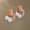 Brown Floral Hoop