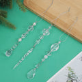 Clear Crystal Icicle Christmas Tree Hanging Ornaments view 3