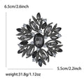 Oversized Radiating Crystal Brooch in Nine Colorways view 8