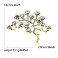 Pearl Pine Tree Brooch Branch Clusters Antique Gold Silver view 7