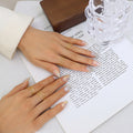 Gold Open Adjustable Multi Band Geometric Stack Rings Nine Styles view 8