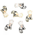 Enamel-Look Gold Silver Cat Alloy Jewelry Pendants in 2 Styles view 5