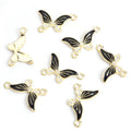 Crystal Butterfly Connector Charms in Seven Enamel Colors view 7