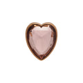 Gold Silver Heart Faceted Crystal Open Ring Four Tones view 5
