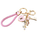 Mixed Jeweled Lock Clover Flower Butterfly and Rose Keychains in Forty One Styles view 5