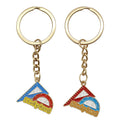 Study Hard Ruler Protractor Enamel Keychain Two Styles view 5