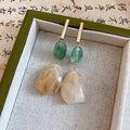 Geometric Resin Drop Earrings in Four Colorways for Everyday Styling view 9
