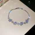 Crystal Butterfly Flower And Tennis Style Adjustable Bracelets view 8