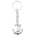 Silver Anchor Chain Keychain Metal Nautical Pendant view 5