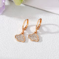 Gold and Silver Tone Crystal Feather Star Heart and Cloud Earrings view 3