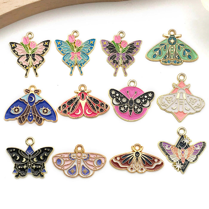 Yellow Butterfly Metal Charms with 13 Listed Options
