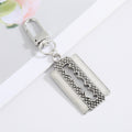 Silver Tone Gothic Motif Clip Keychains in Seven Designs view 5