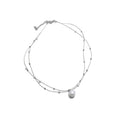 Layered Delicate Chain and Faux Pearl Pendant Necklace view 5