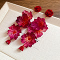 Fabric Rose and Floral Drop Earrings in Five Designs view 9