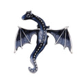 Red Silver Tone Winged Dragon Crystal Enamel Five Designs Metal Brooch Pin view 9