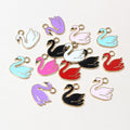 Colorful Swan Charms In 1 Style For Jewelry Making view 3